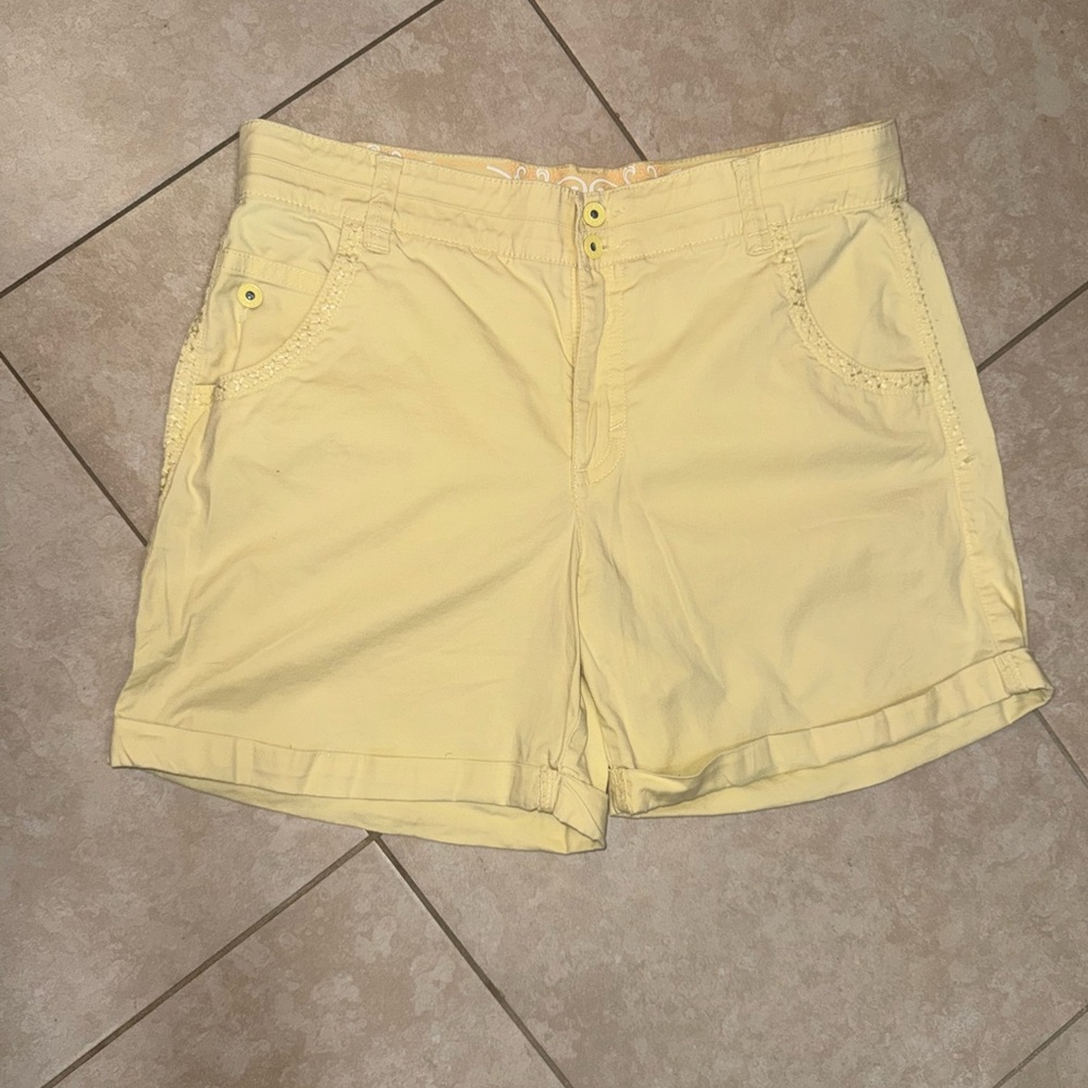 Yellow Women's Shorts